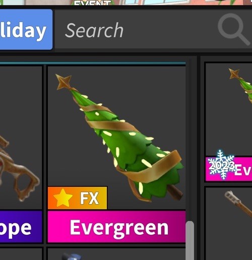 Evergreen Holiday Event 2023 FX Game Item/Asset Virtual Item