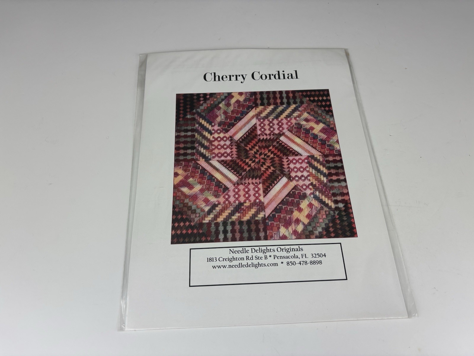 Needle Delights Originals Cherry Cordial Needlepoint Pattern 1S