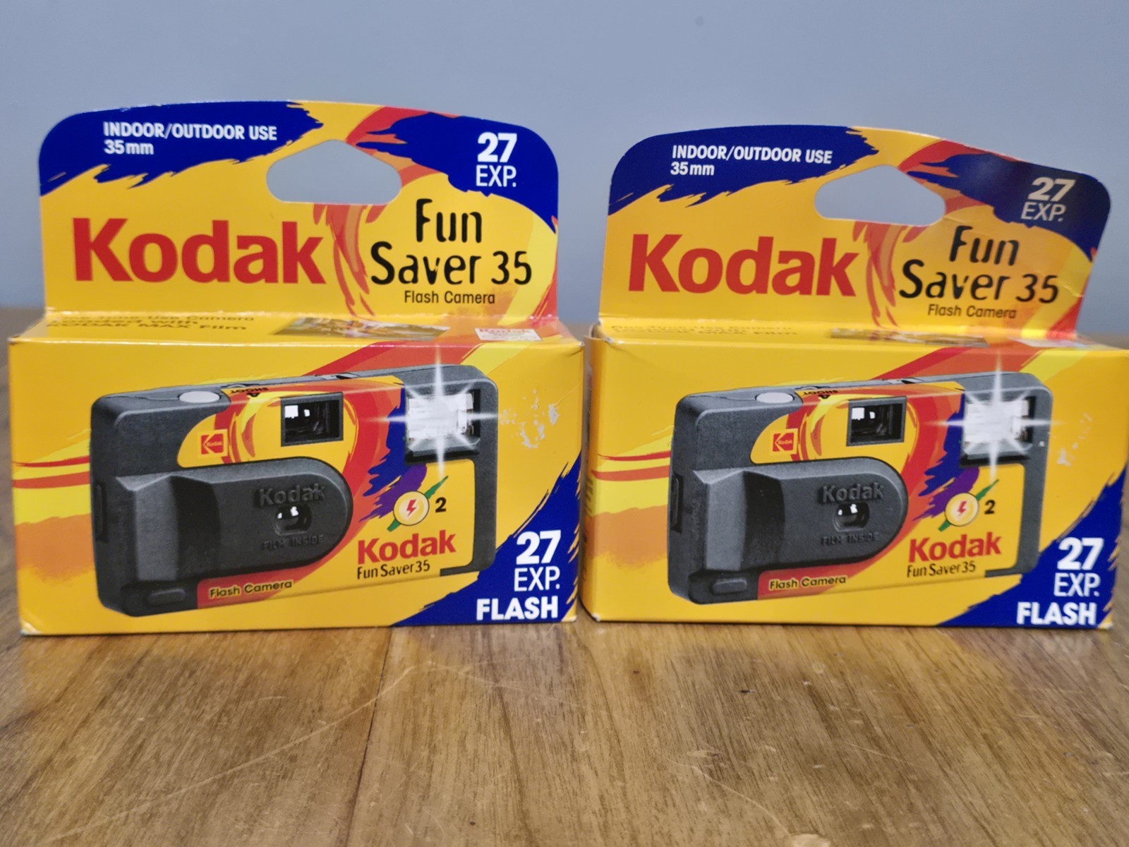2 Kodak Fun Saver 35 35mm Single Use 27 Exposure Film Disposable Camera