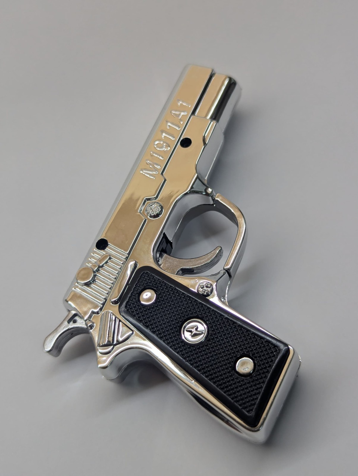 M1911A1 Mini Gun Keychain Laser Pointer, LED Flashlight 1/6 Scale