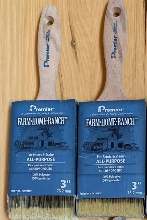 Premier FHR00140 Farm Home Ranch 3" All Purpose Paint & Stain Brush - Pack of 2