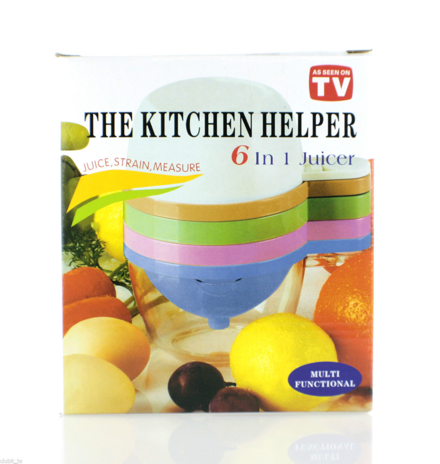 Juicer Set As Seen On TV The Kitchen Helper 6 in 1 Juice Press Ideal for Juicing
