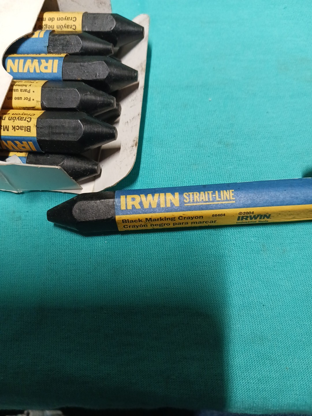 Irwin Strait-line Marking Crayons 12pk. Black 66404 Lumber