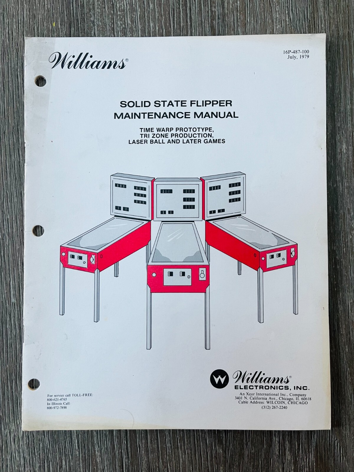Williams - Solid State Flipper Maintenance Manual - 1979