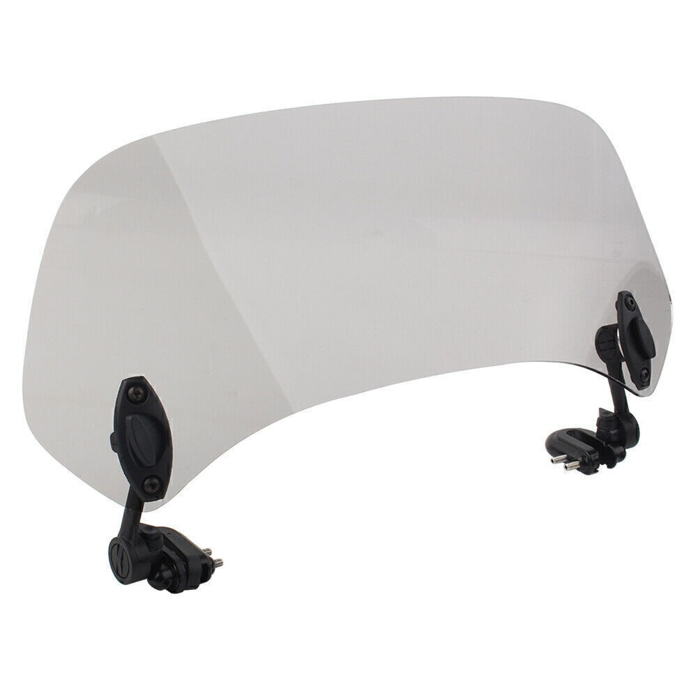 38 cm Adjustable Clip On Windshield Extension Spoiler Wind Deflector Smoke US