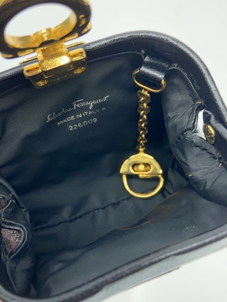Salvatore Ferragamo Pouch/Leather/Blk
