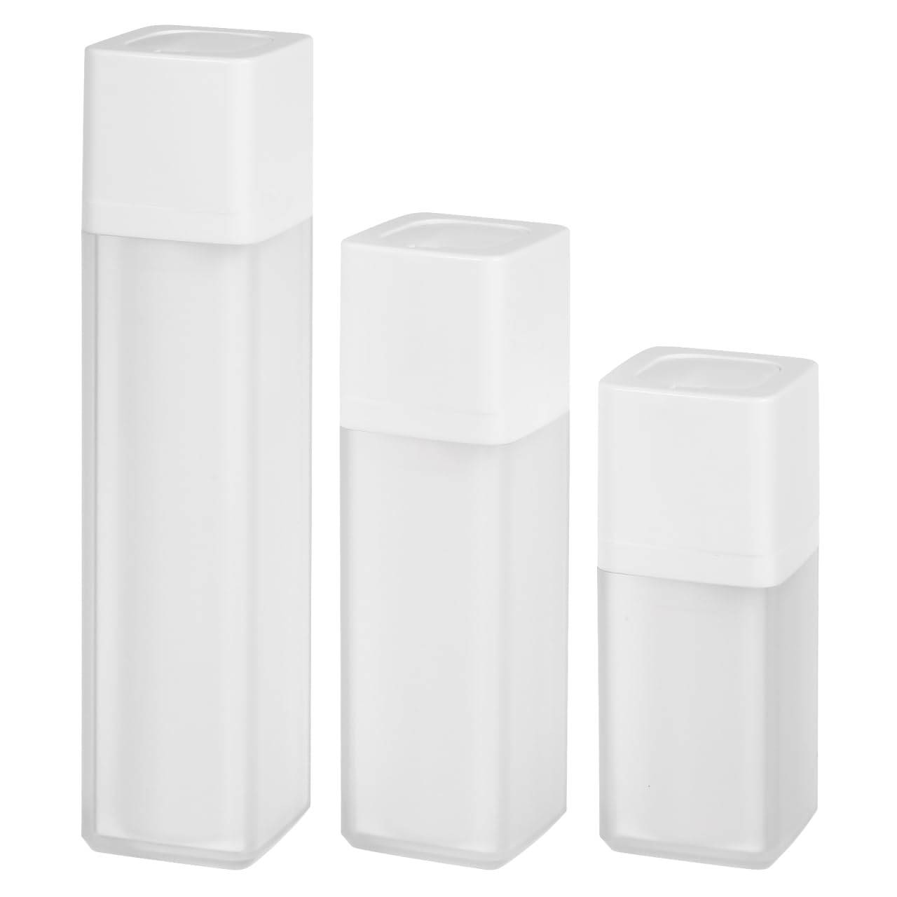Lotion Cream Pump Container Airless Skincare Bottles 15ml+30ml+50ml Refillabl...