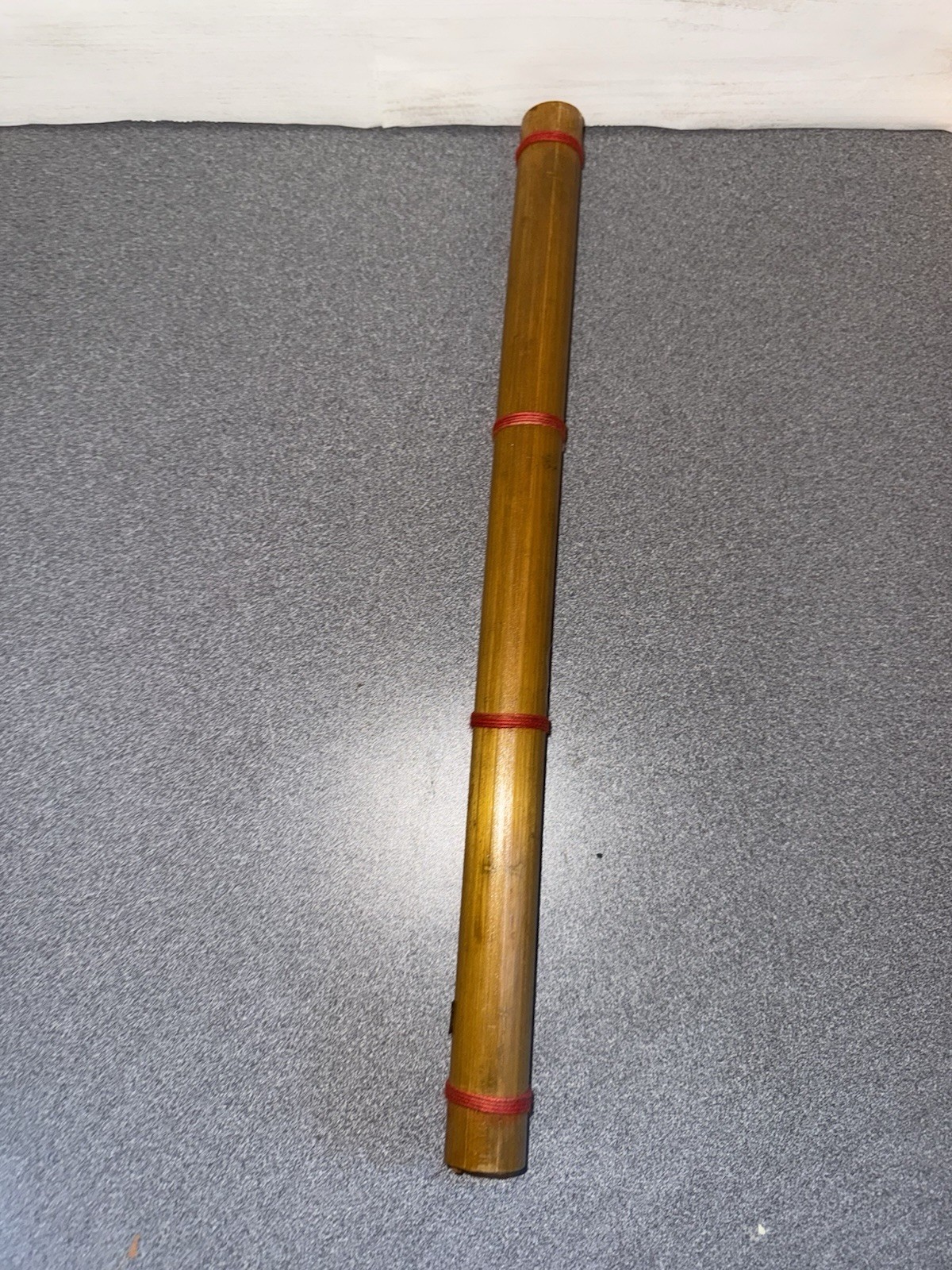 Vintage Rain stick Made In India . Red Thread Band , Healing Meditative