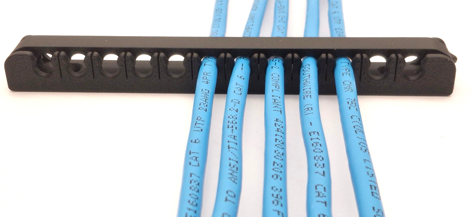 12-Wire Ethernet Cable Comb – Cable Organizer - 10 pk