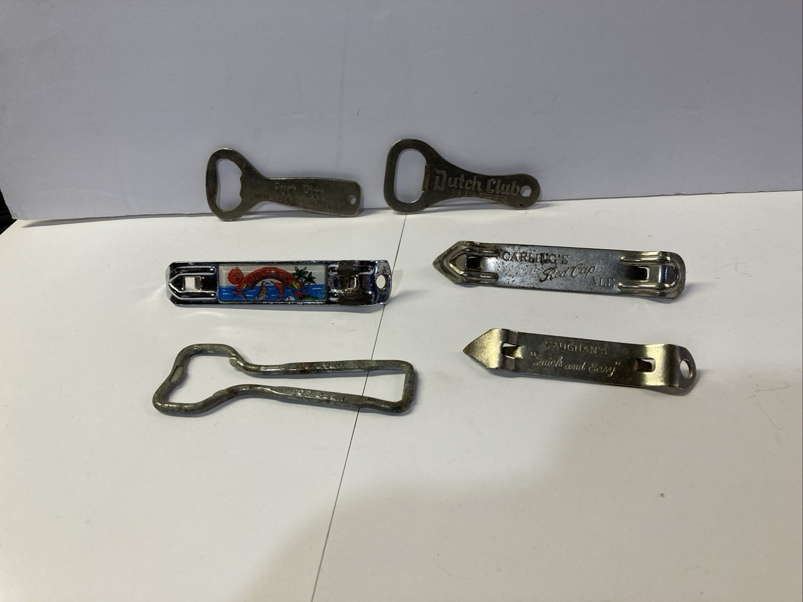 Vintage Advertising Beer Bottle Openers Lot Of 6 All Different Companies