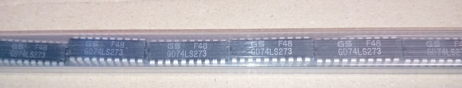 1980's NEW NOS Tube of 18 x GD74LS273 IC Chip DIL 20 GS OCTAL D-TYPE FLIP FLOP