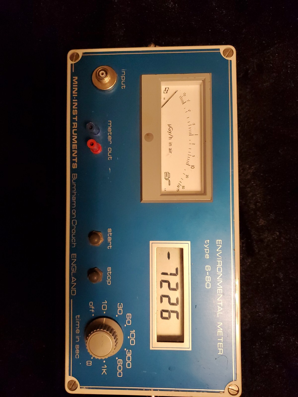 MINI-INSTRUMENTS Burnham On Crouch England ENVIRONMENTAL METER TYPE 6-80