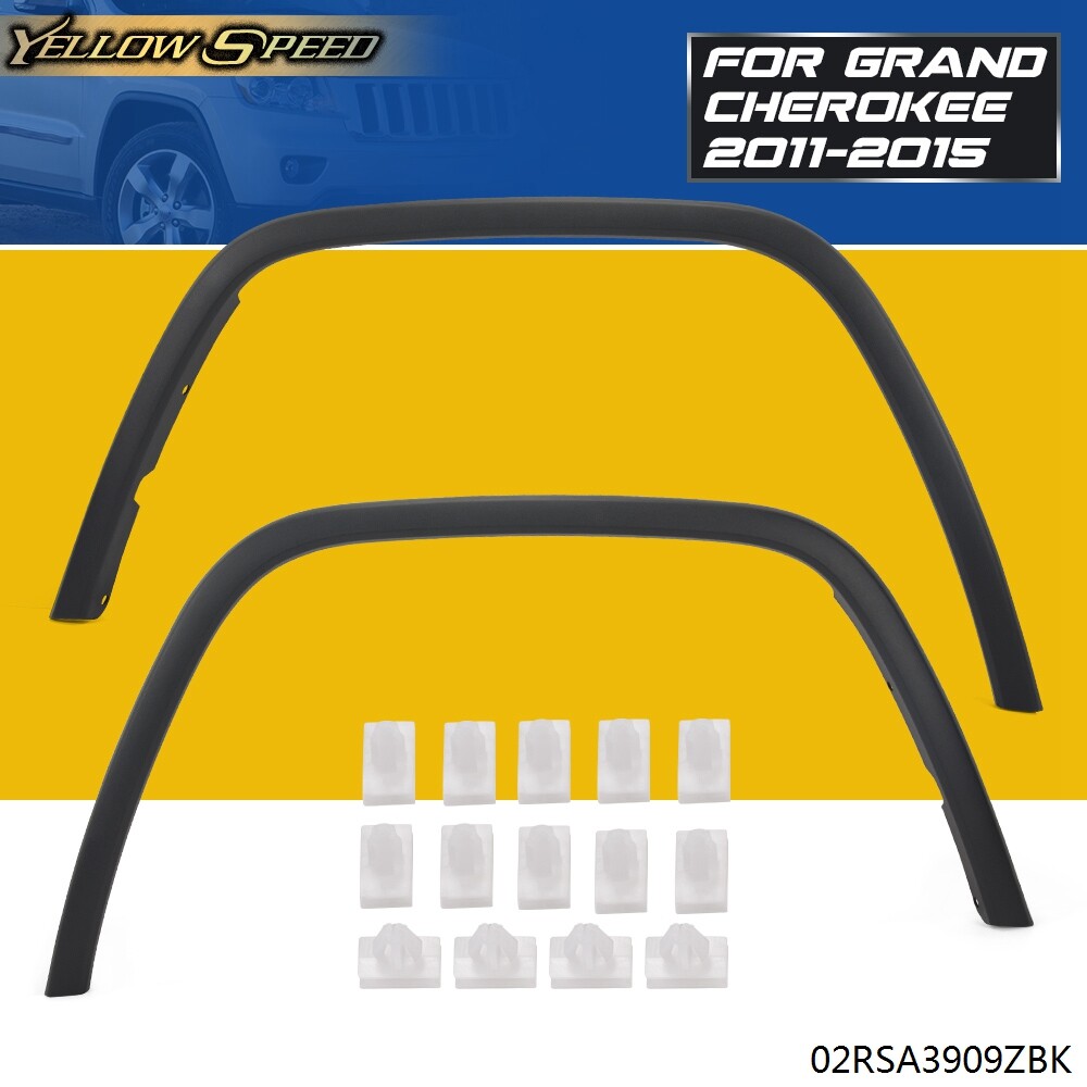 Fit For 2011-2017 Jeep Grand Cherokee Fender Flares Front Left+Right Black