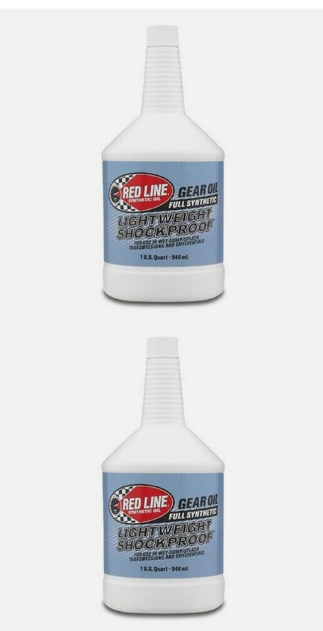 Red Line Synthetic Lightweight Shock Proof Gear Oil 2 QUARTS 58404