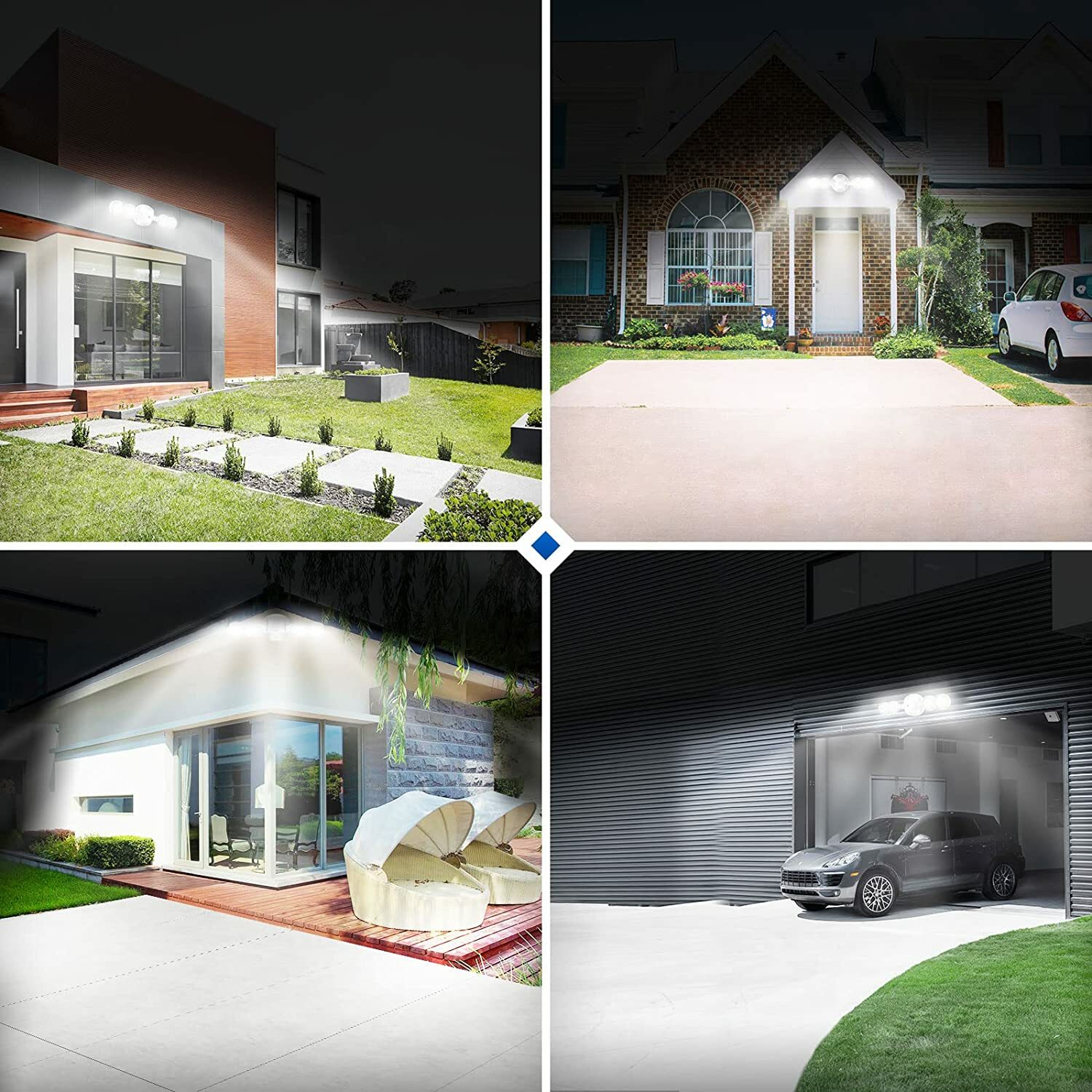 SANSI 4000lm LED Security Light Dusk to Dawn Light Sensor 30W (400W Equiv.) ETL