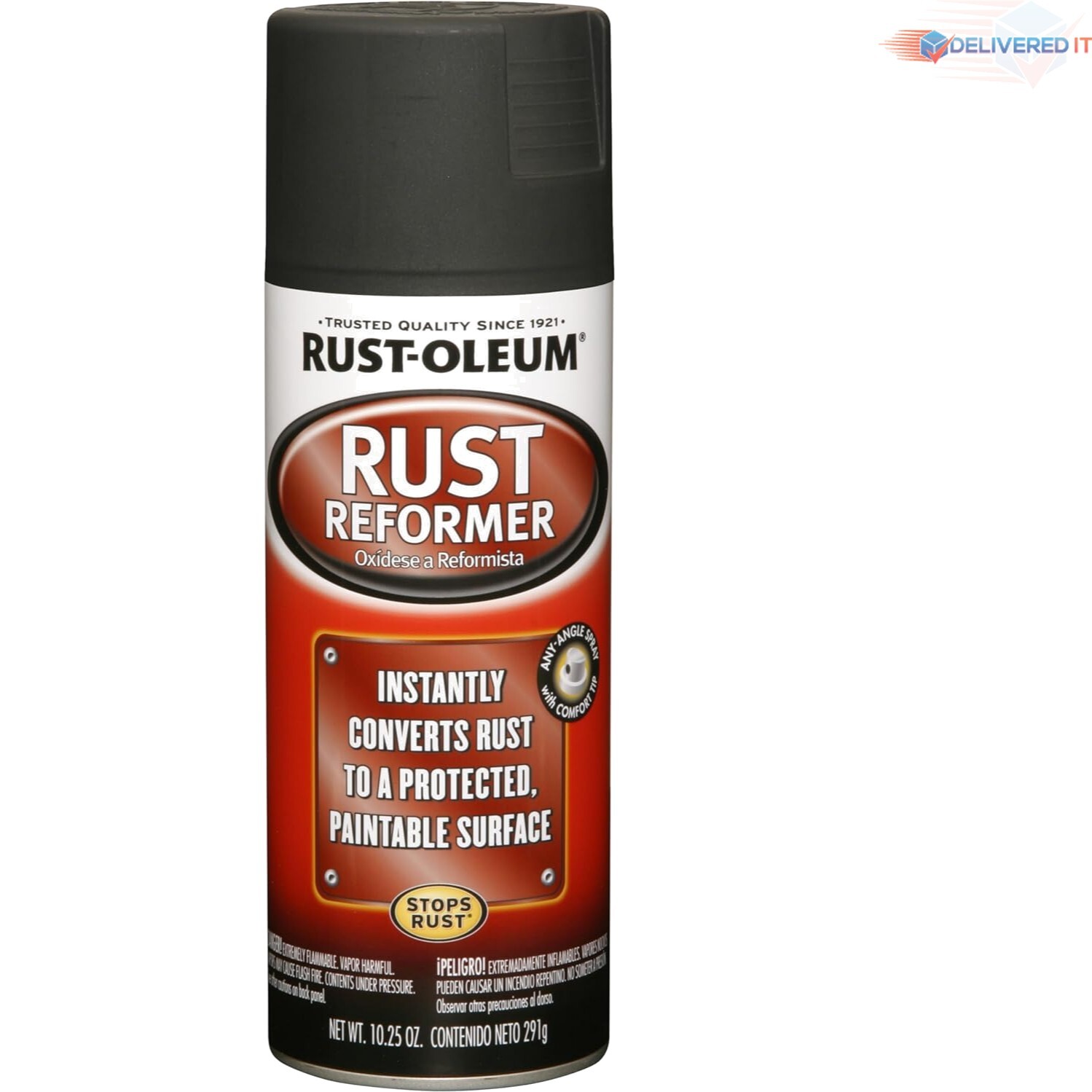 Transform Rusty Surfaces with 6 Pack Matte Black Aerosol Spray Paint, 10.25 oz