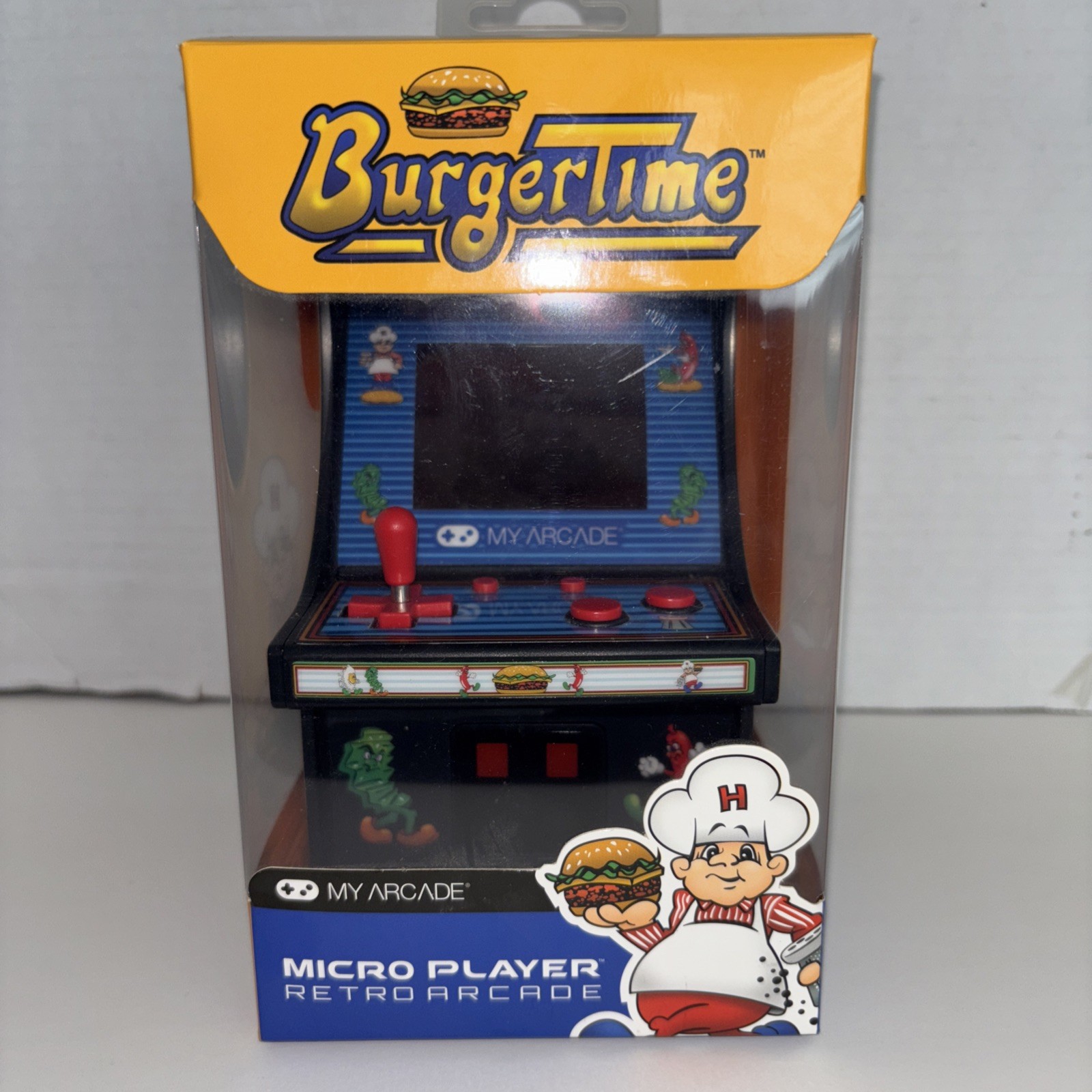 My Arcade Burgertime Micro Player Mini Arcade Machine Fully Playable ~ NEW