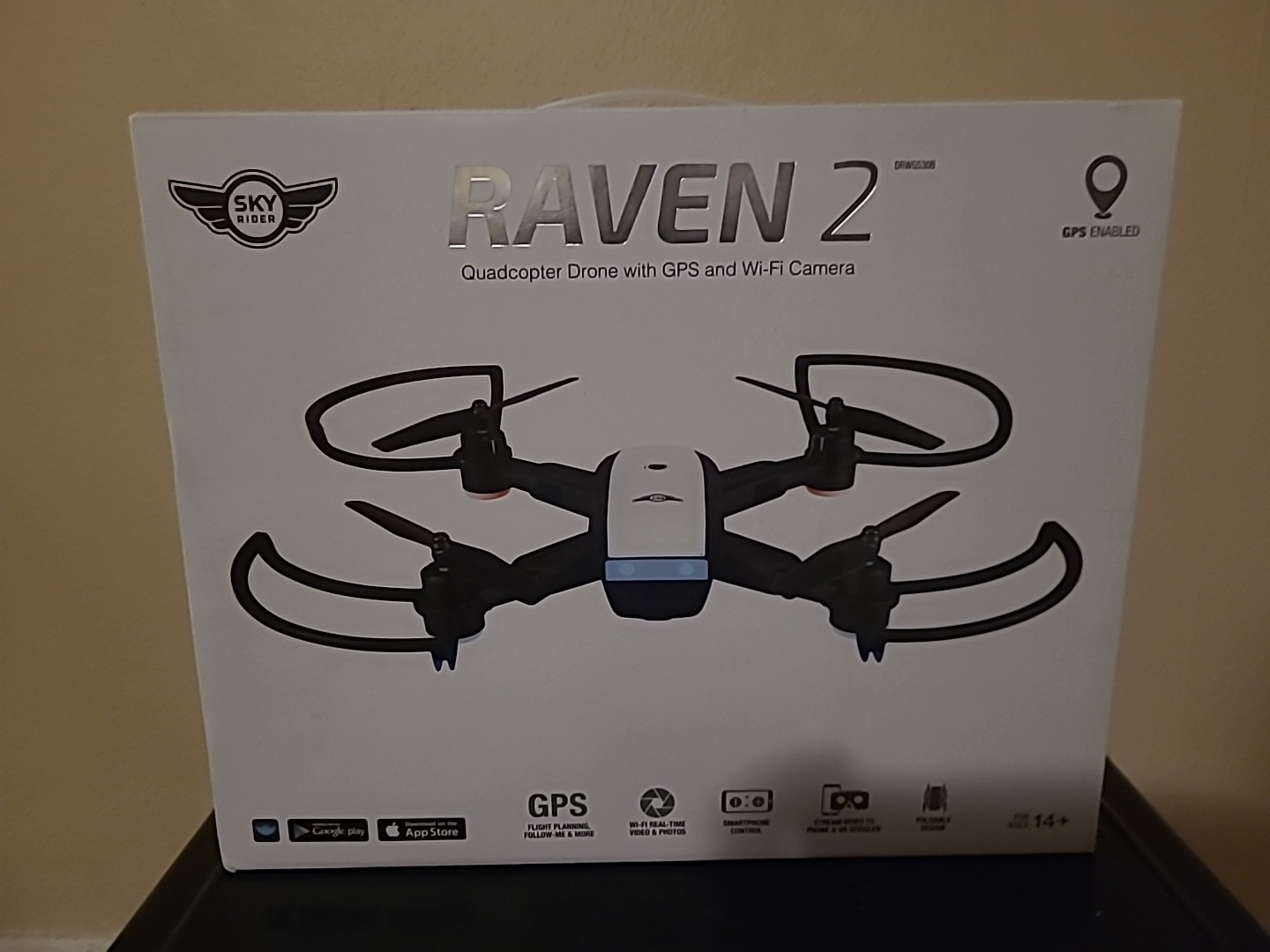 Sky Rider Raven 2 Quadcopter Drone with GPS and WIFI Camera Foldable NEW
