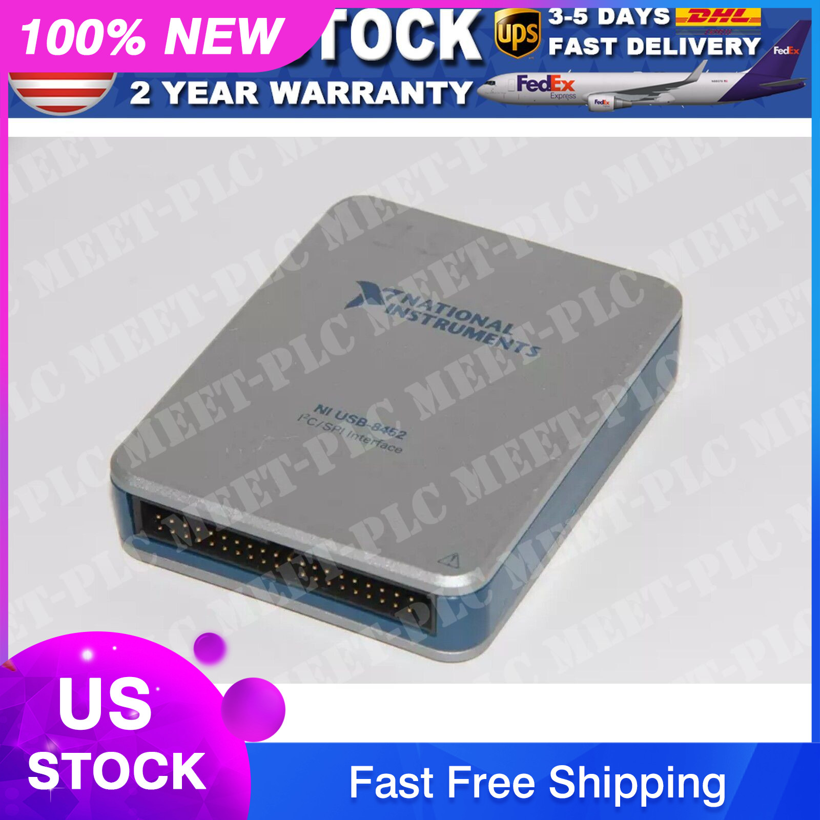 NEW National Instruments USB-8452 USB8452 I²C/SPI Interface Device