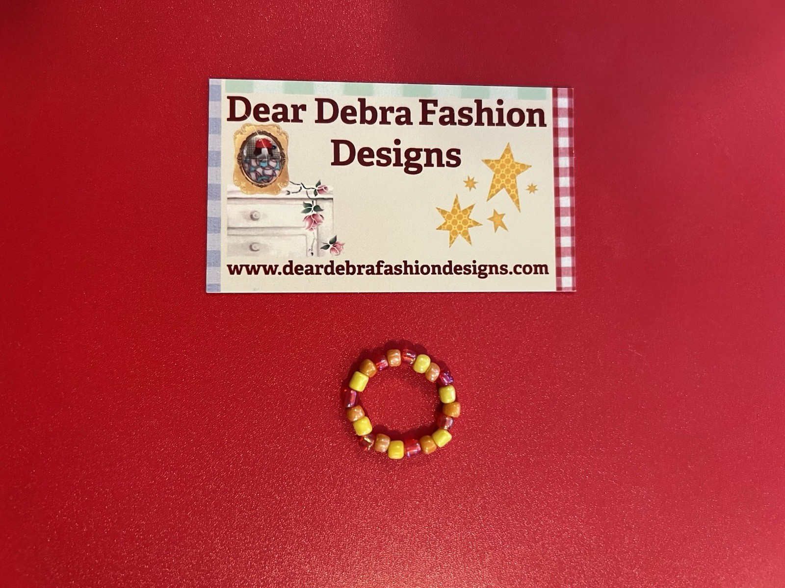 Beaded Ring One Size Fits All