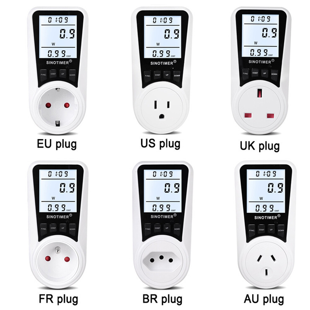 120V/230V Digital Wattmeter Power Meter LCD Electricy Consumption Meter Socket
