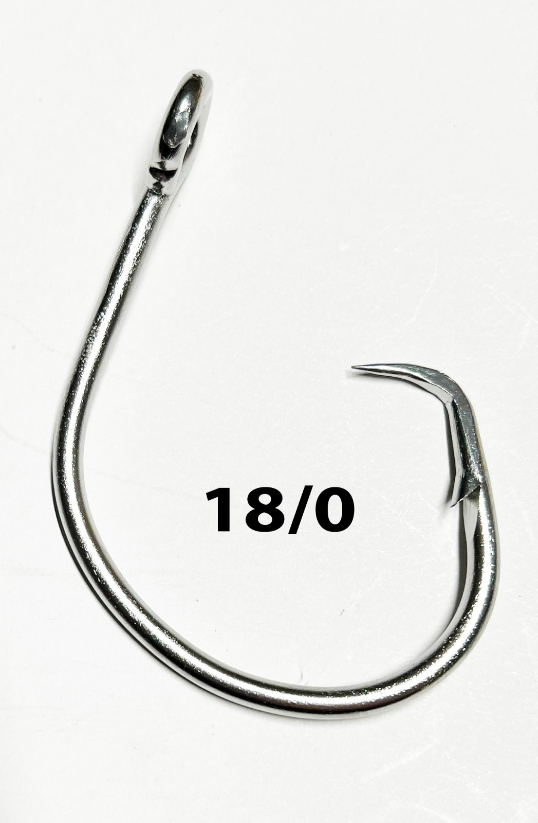 18/0 stainless steel circle hook offset 4.0mm - 10pk