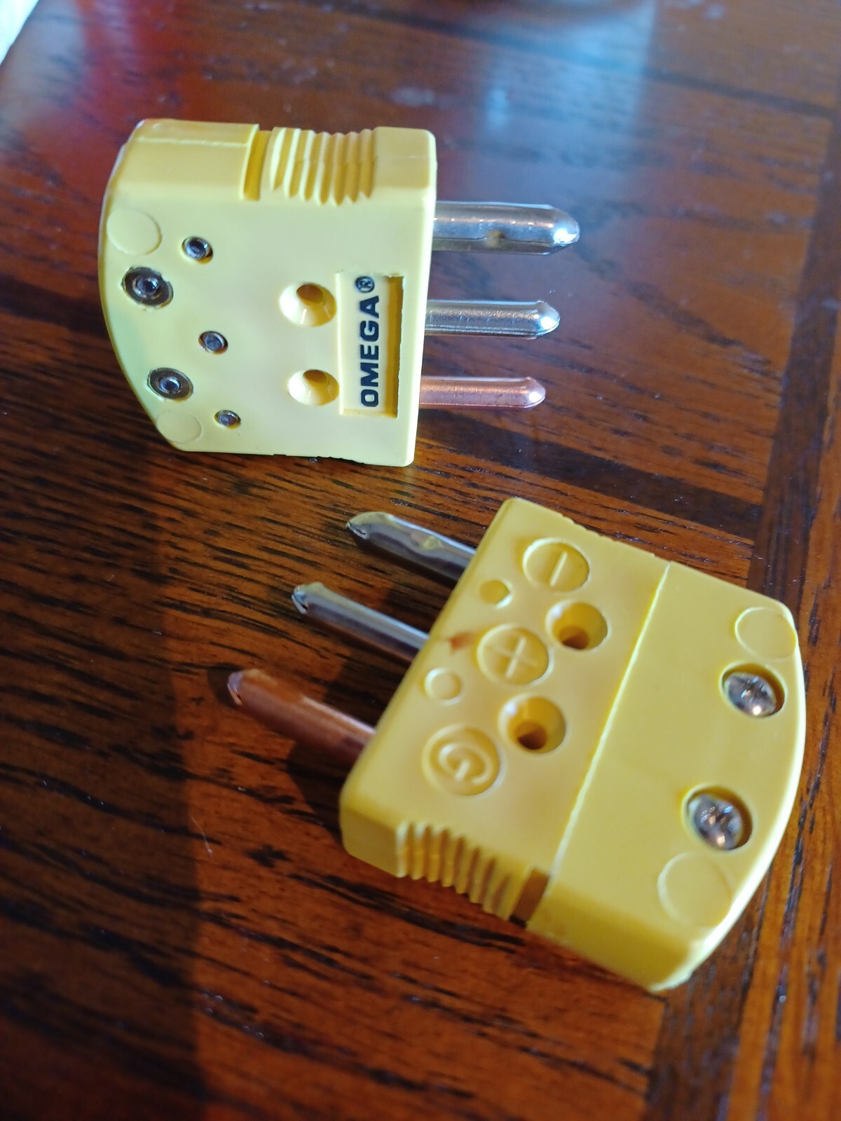 Lot of 4 Omega Thermocouple OTP-K-M Connector K Type Male 3 Lead SHIPS $3