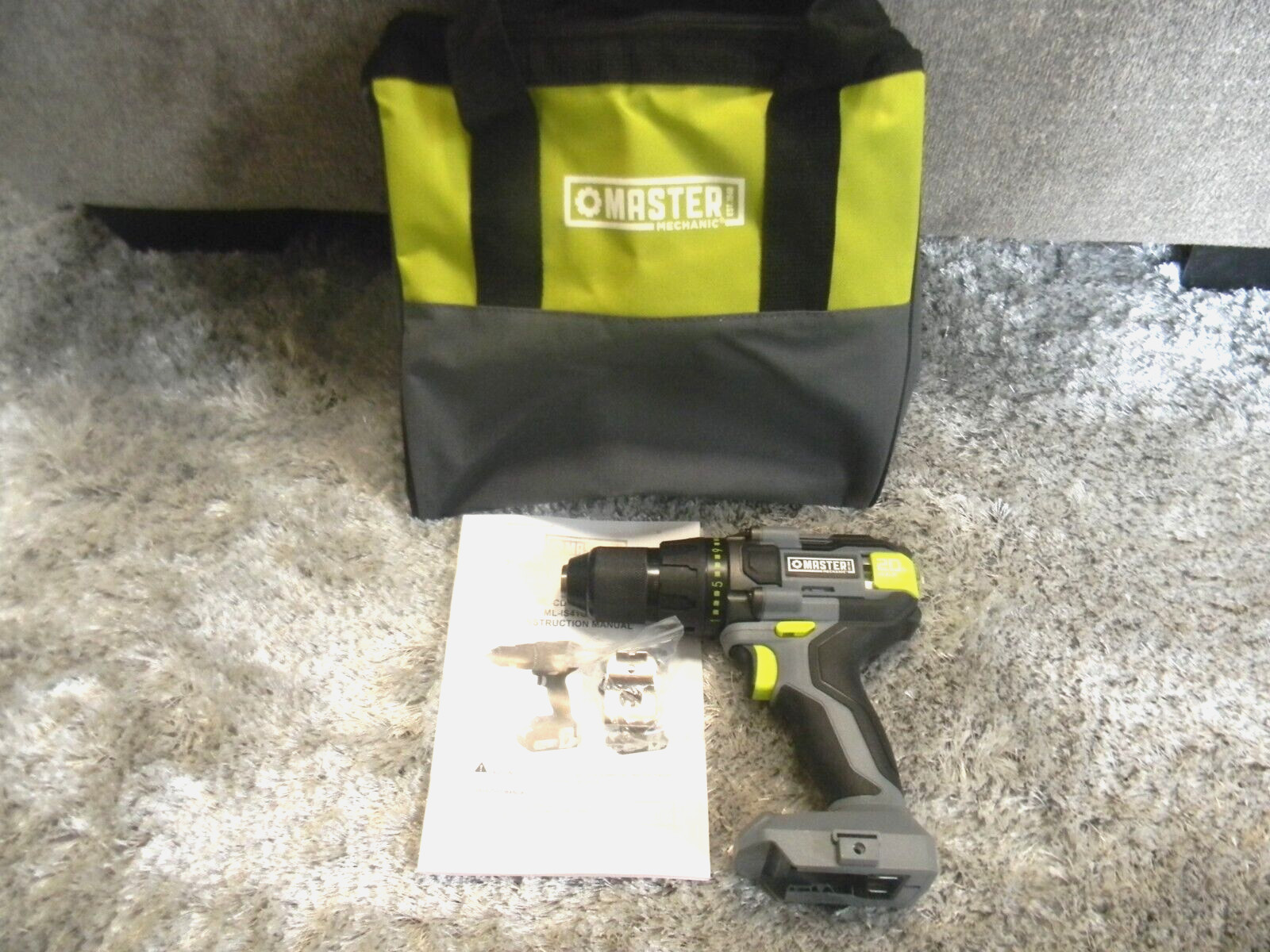 NEW Master Mechanic 20V 20Volt 1/2" Drill Model 103700 W/Tool Bag - NO Battery