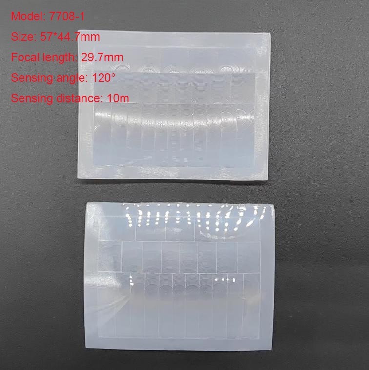 10PCS PIR HDPE Human Infrared Induction Fresnel Lens Far Sensing Distance 7708-1