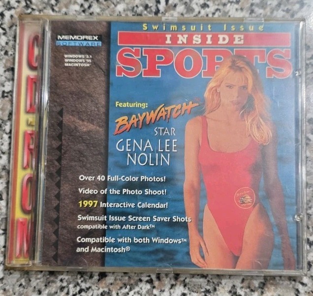 Vintage 97' Sports Illustrated Swimsuit Baywatch Interactive Calender, Cd Rom