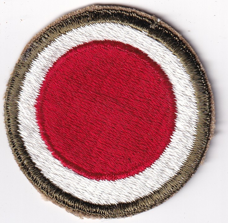 37th Infantry Division OD green border Buckeye patch US Army WWII make