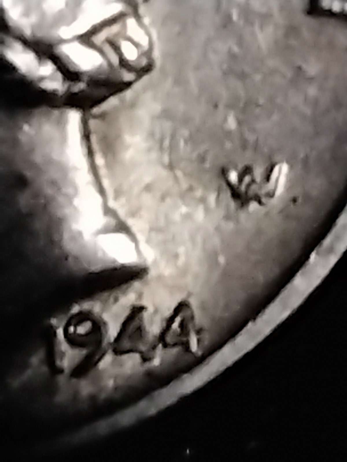 1944 S Mercury Dime Error "In Cod We Trust " Full Bands