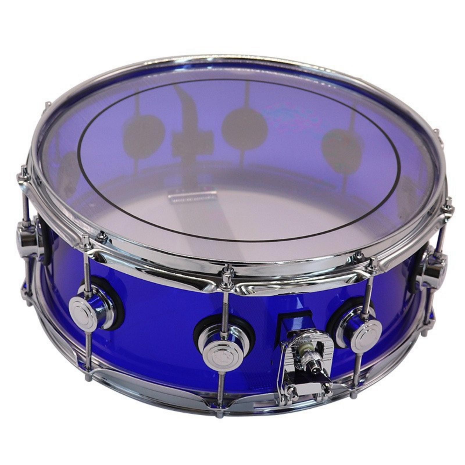 Acrylic Snare Drum Transparent Snare Drum with Metal Hoops Clear Bottom Hoop for