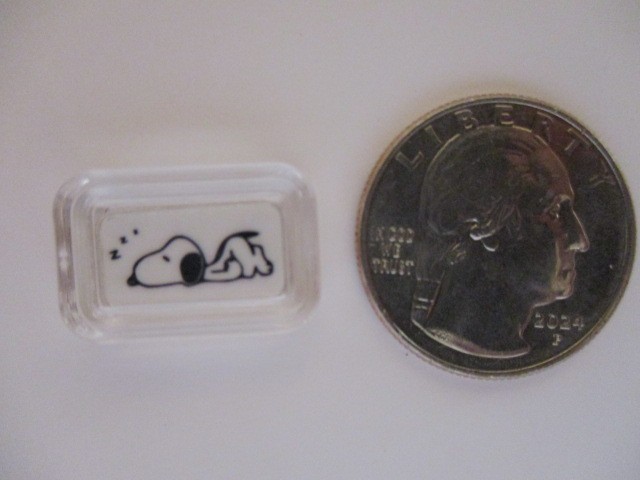 Sleeping Snoopy 1 Gram .999 Fine Silver Bar