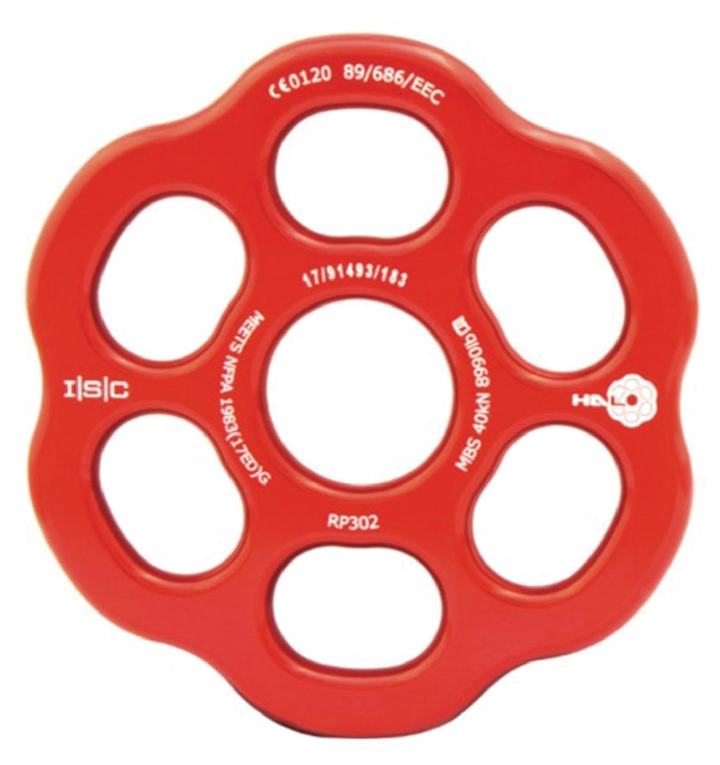 Isc Halo Rigging Plate Small Black - NFPA Certified Aluminum Bike Accessory