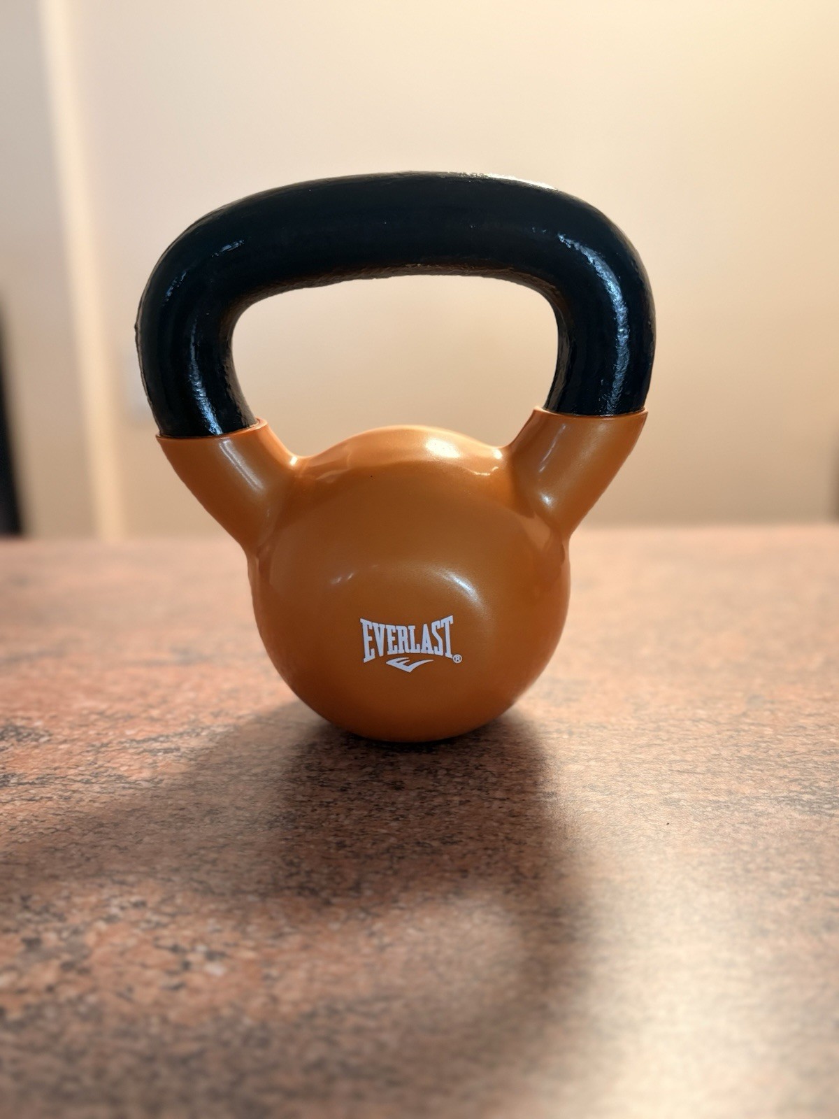 Everlast 20lbs Vinyl Coated Kettlebell Orange