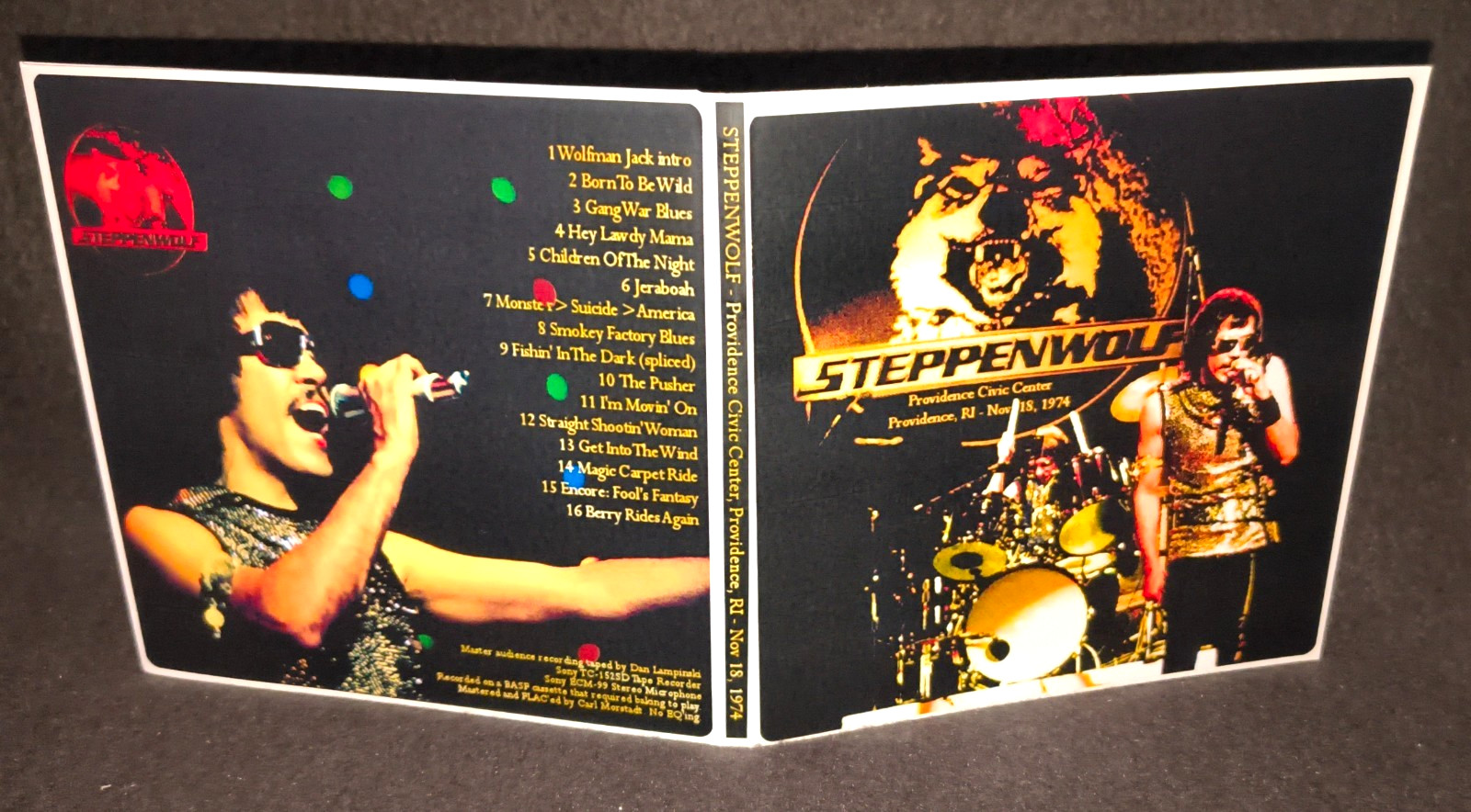 Steppenwolf Providence 1974 Gate Fold CD NEW