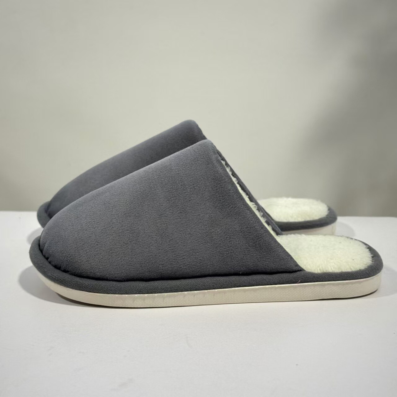 Japanese Cotton Slippers Indoor Home Silent Non-slip Breathable Cotton Shoes Men
