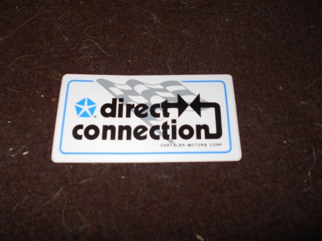 DODGE PLYMOUTH CHRYSLER MOPAR DIRECT CONNECTION 3 1/2" DEALER DECAL STICKER NEW