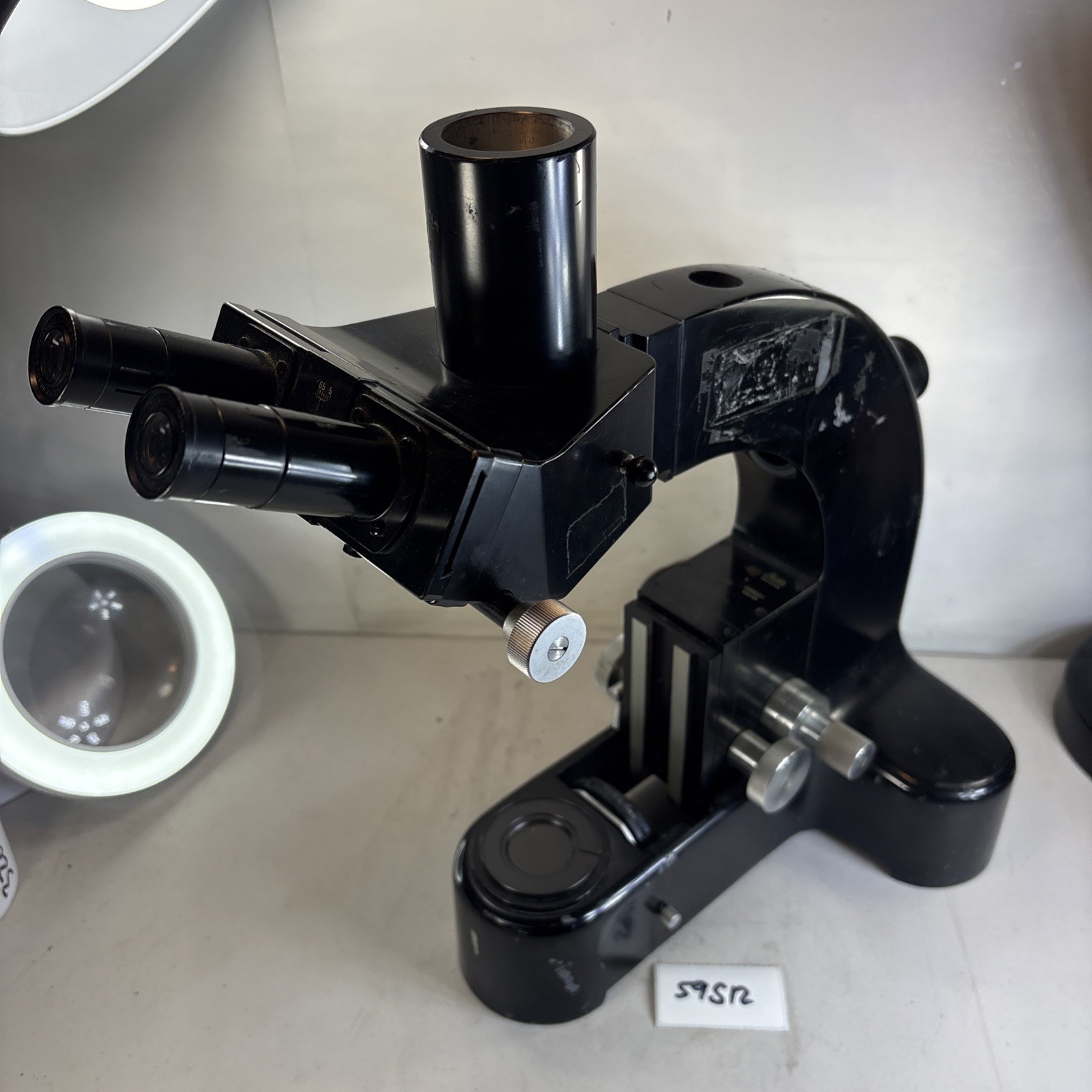 Leitz Wetzlar Microscope Leica Cover Germany 646189 Scientific Laboratory 59S12