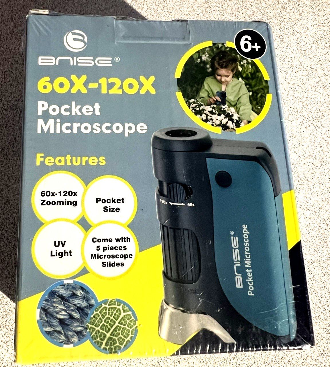 Pocket Microscope 60X-120X - Portable Handheld BLOWOUT sale with  FREE SHIPPING