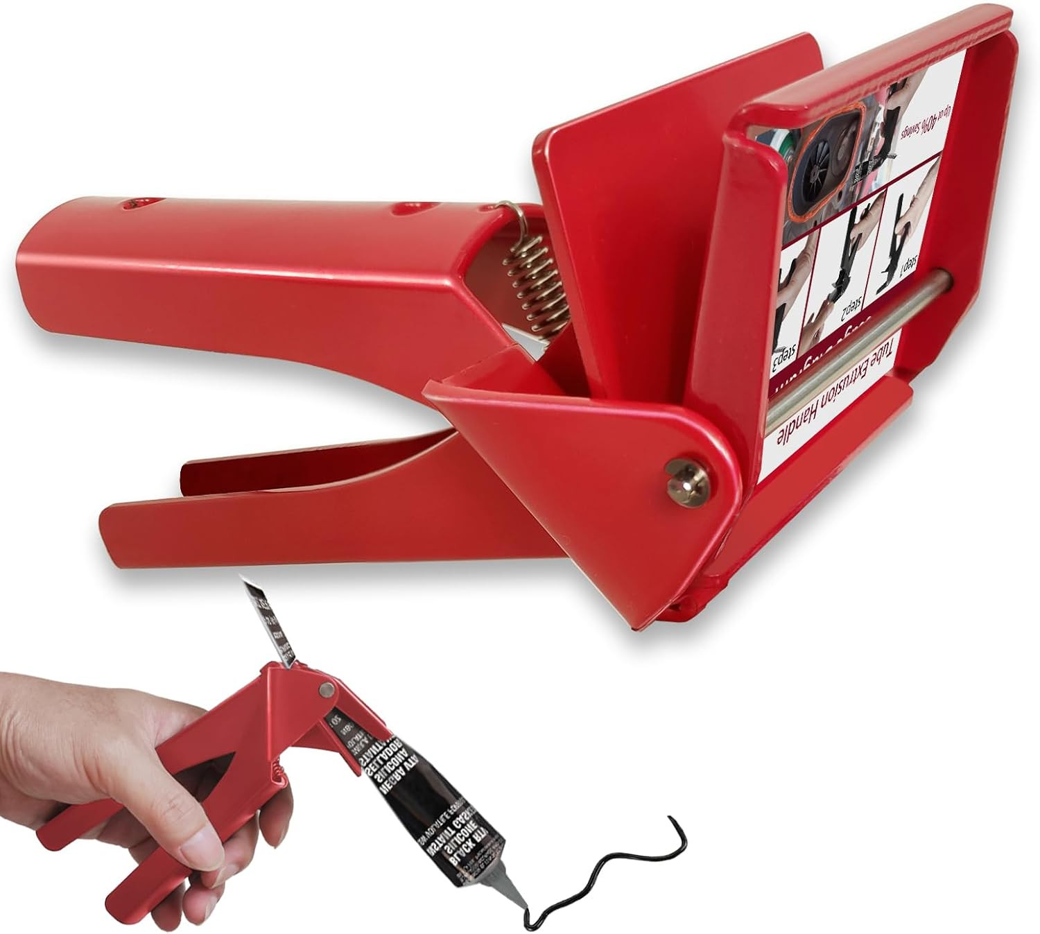 Tube Squeezer Tool Made of Iron,Efficient RTV,71006 Tube-Grip 2.5" Silicone Indu