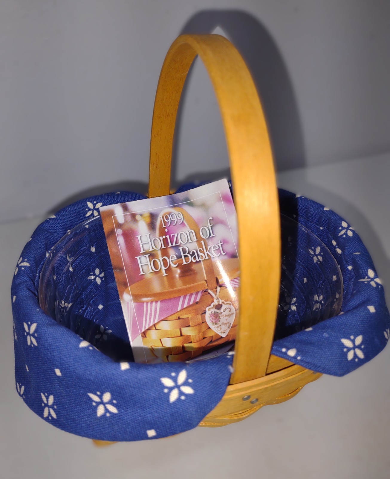 Longaberger 1999 Horizon of Hope Basket (w/ stationary handle)