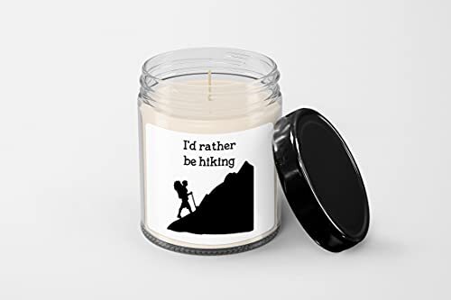 I'd Rather be Hiking Candle - Soy Wax Candle - Hand Poured Candle