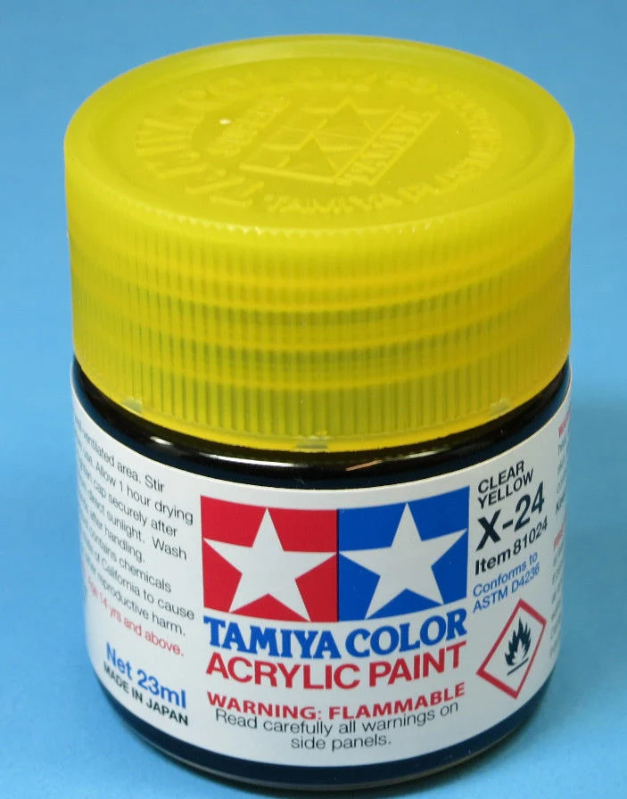 Tamiya Acrylic 23ml 81024 X-24 Clear Yellow