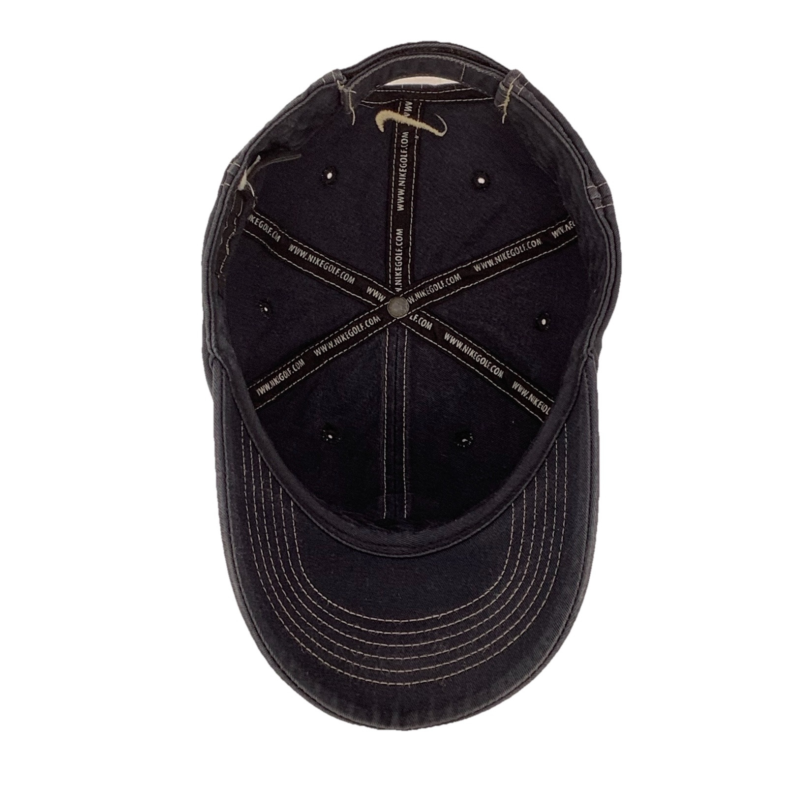 Cintas Strapback Hat Cap Blue Embroidered Nike Golf 6 Panel Style