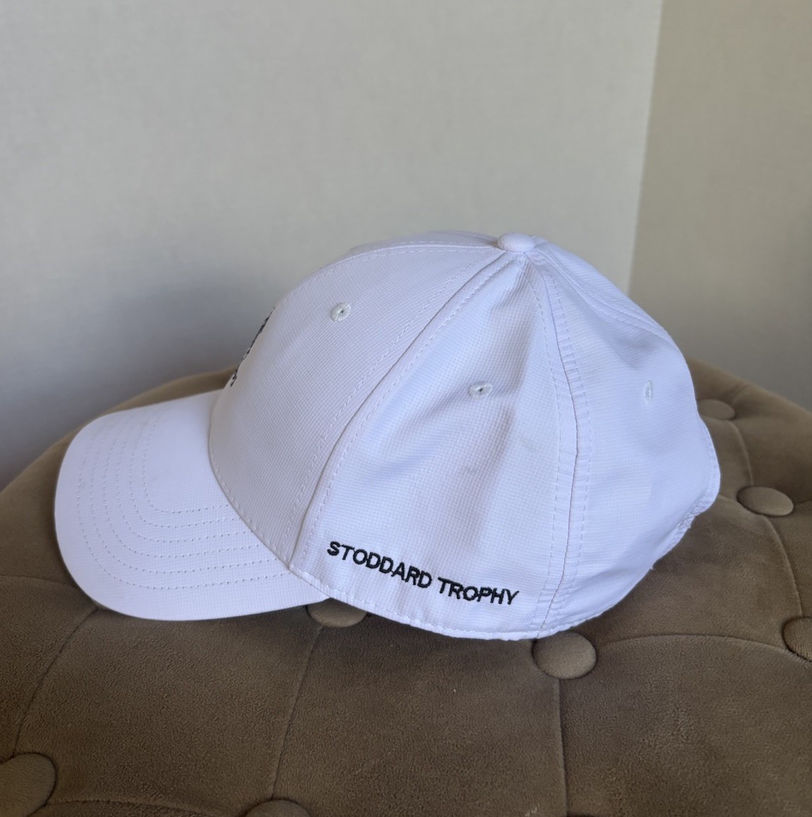 Stoddard Trophy Golf Club Hat 1895 Strapback White On Fahrenheit Hat RARE