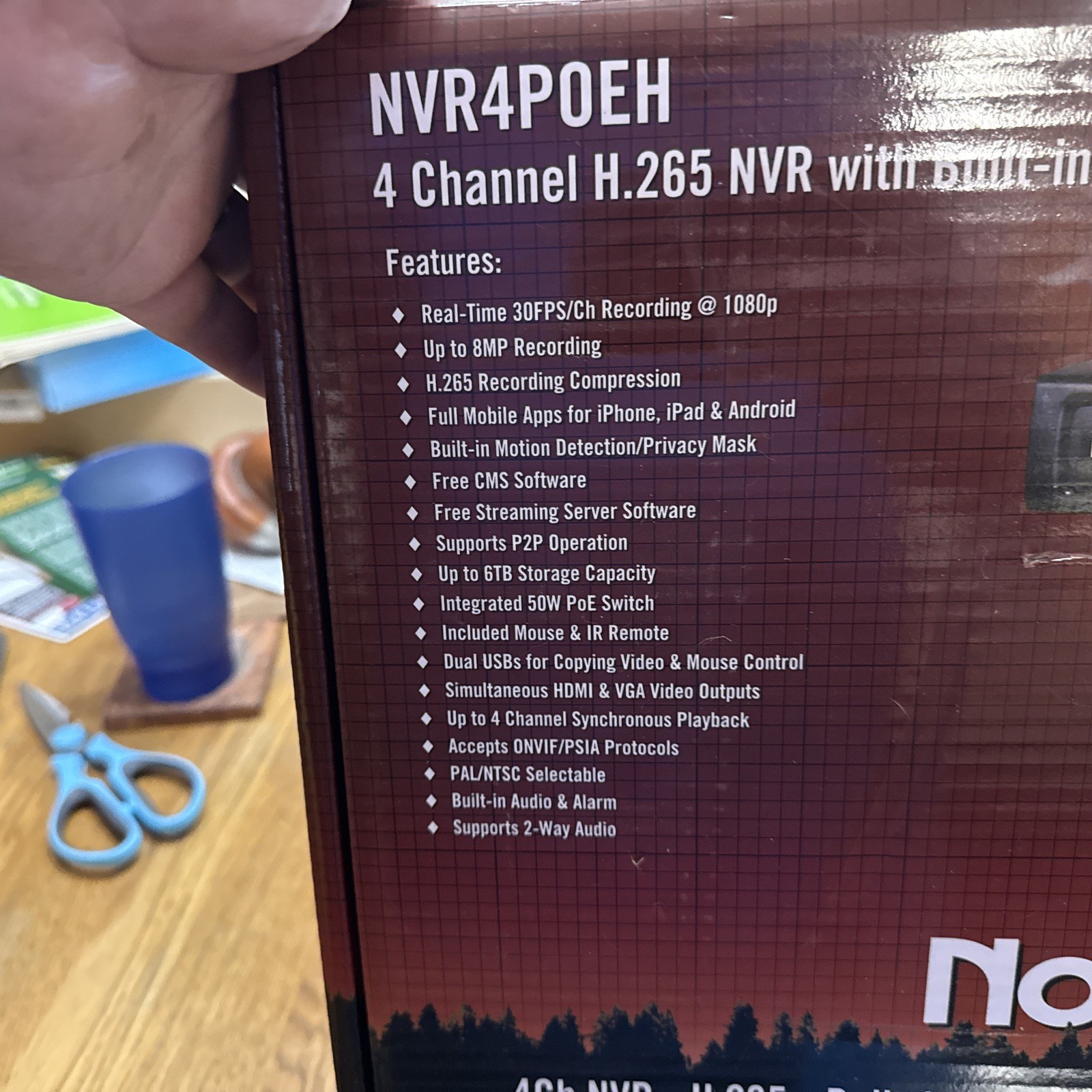 Northern network video recorder NVR4POE2TH