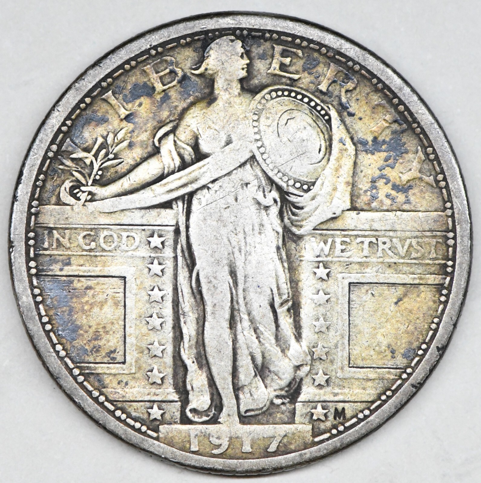 1917 standing liberty quarter type 1