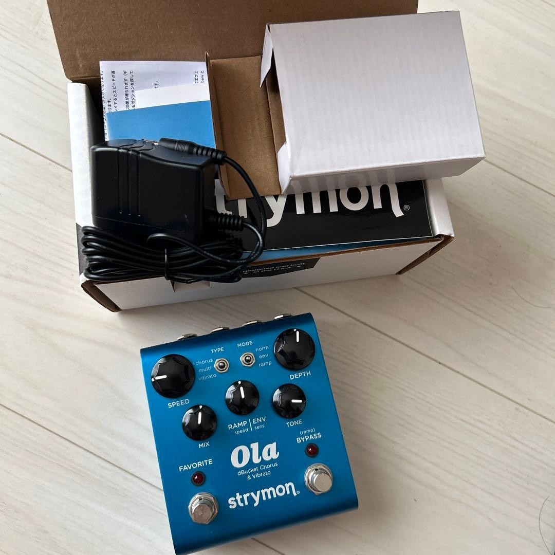Strymon Ola dBucket Chorus Viblart Guitar Effects Pedal Bass Blue Manual Adapter